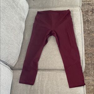 Lululemon Athletica Deep Red Leggings